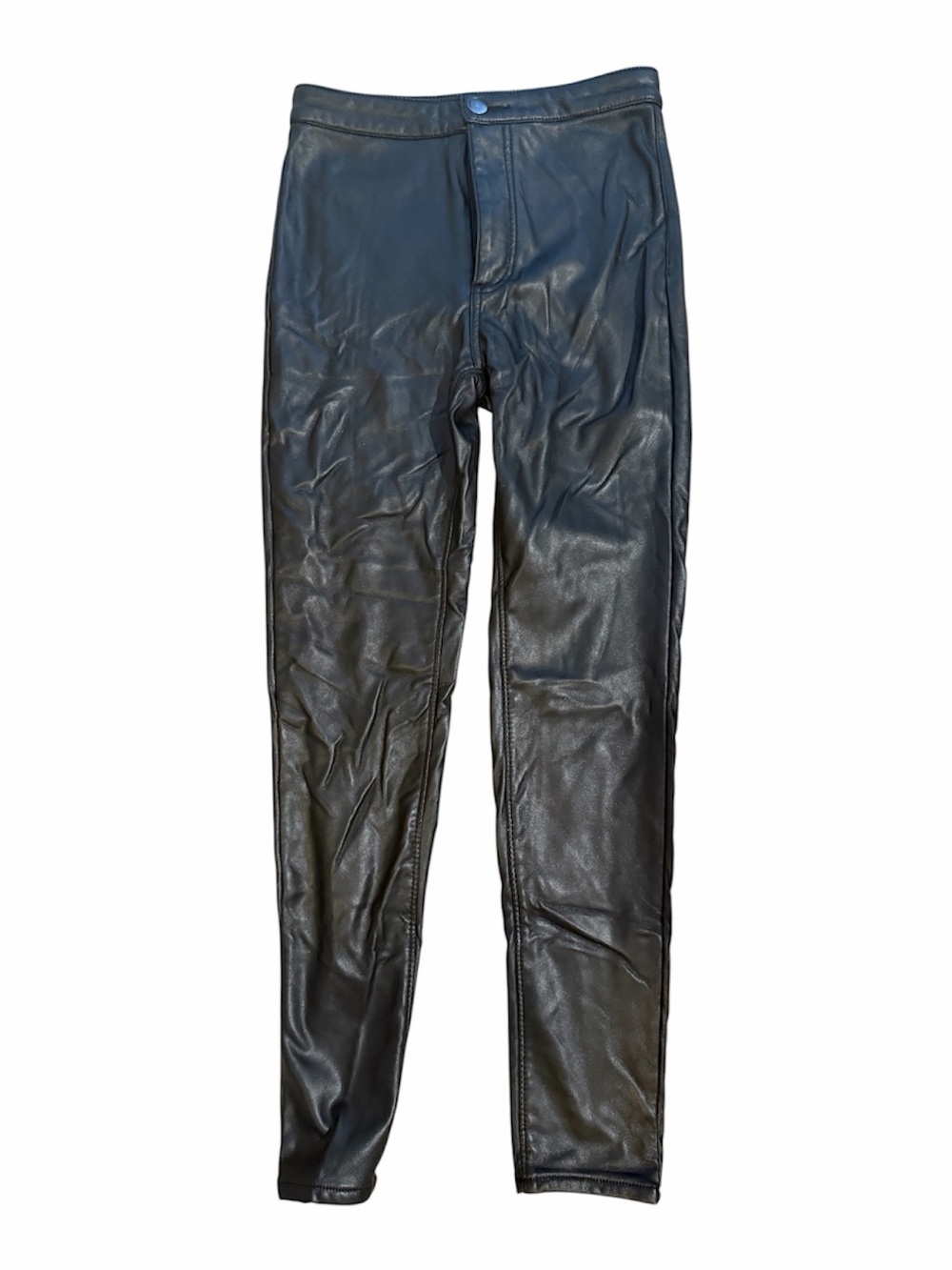 Ashley Mason Black Faux Leather Skinny Pants